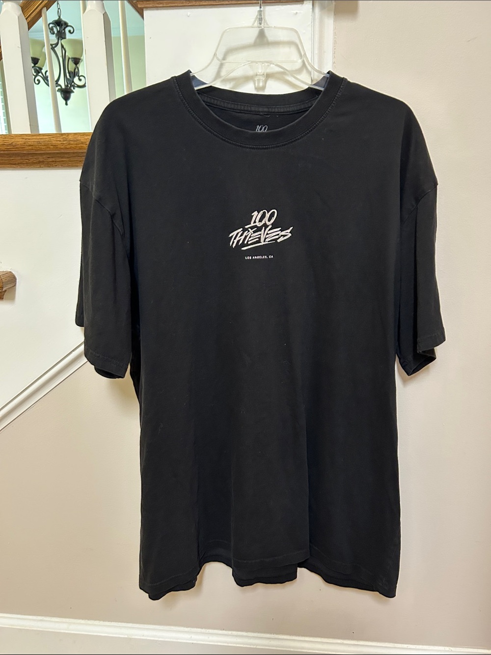 100 Thieves XL Black Graphic Tee Shirt like new